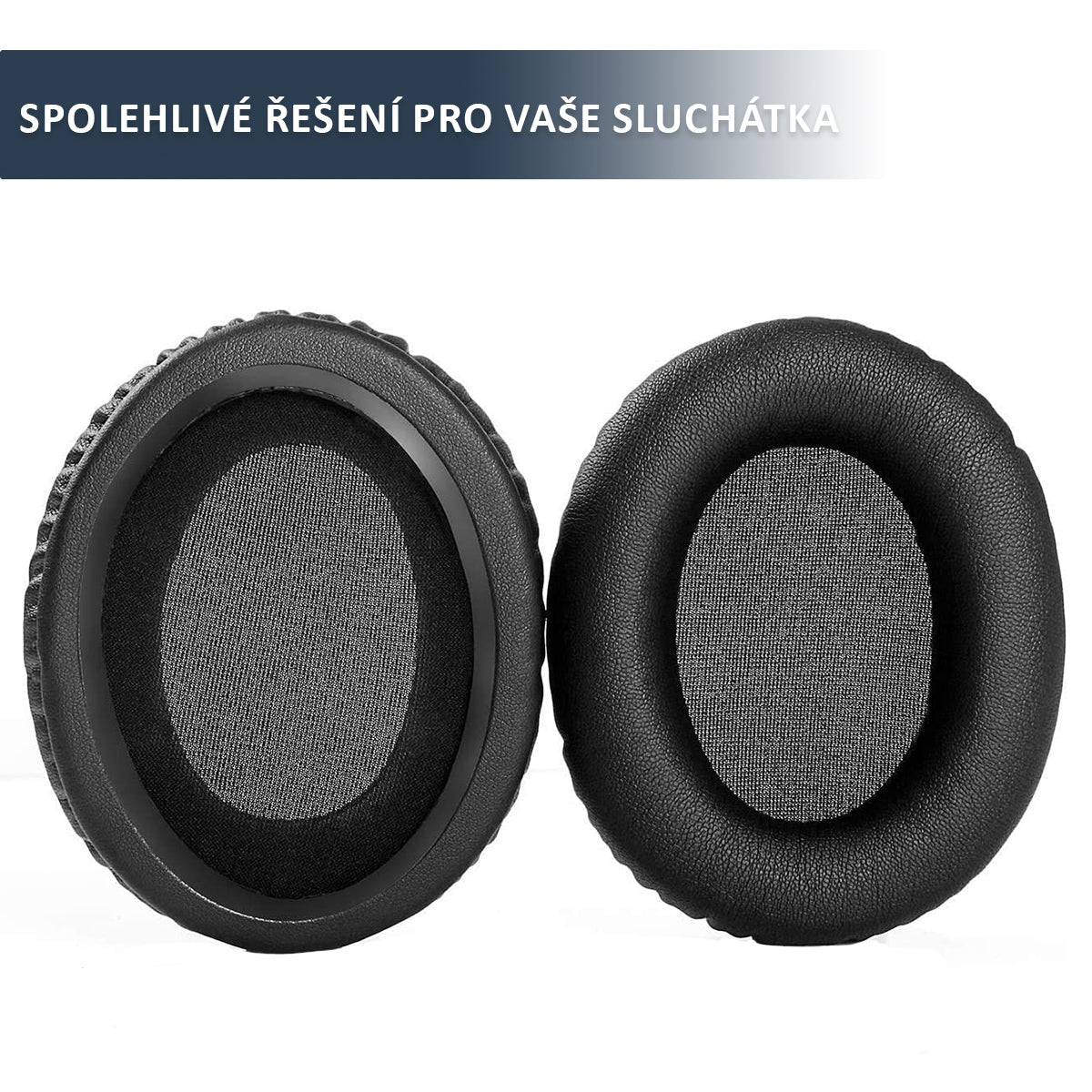 Náhradní ušní polštářky pro HyperX Cloud – Koženka s paměťovou pěnou (Cloud Core, Cloud II, Cloud III, Stinger, Flight, Alpha)