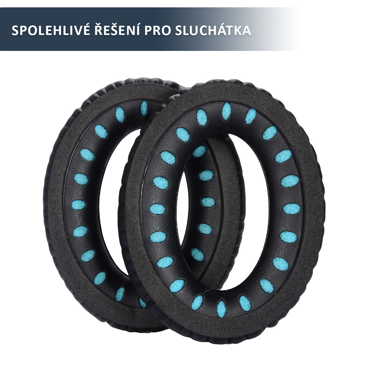 Náhradní ušní polštářky pro Bose QC35, QC25, QC15 – Proteinová kůže s paměťovou pěnou (QC35 II, AE2, SoundTrue, SoundLink)