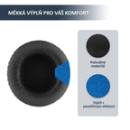 Náhradní ušní polštářky pro SteelSeries Siberia V1, V2, V3 – Proteinová kůže s paměťovou pěnou (Siberia V3 Prism)