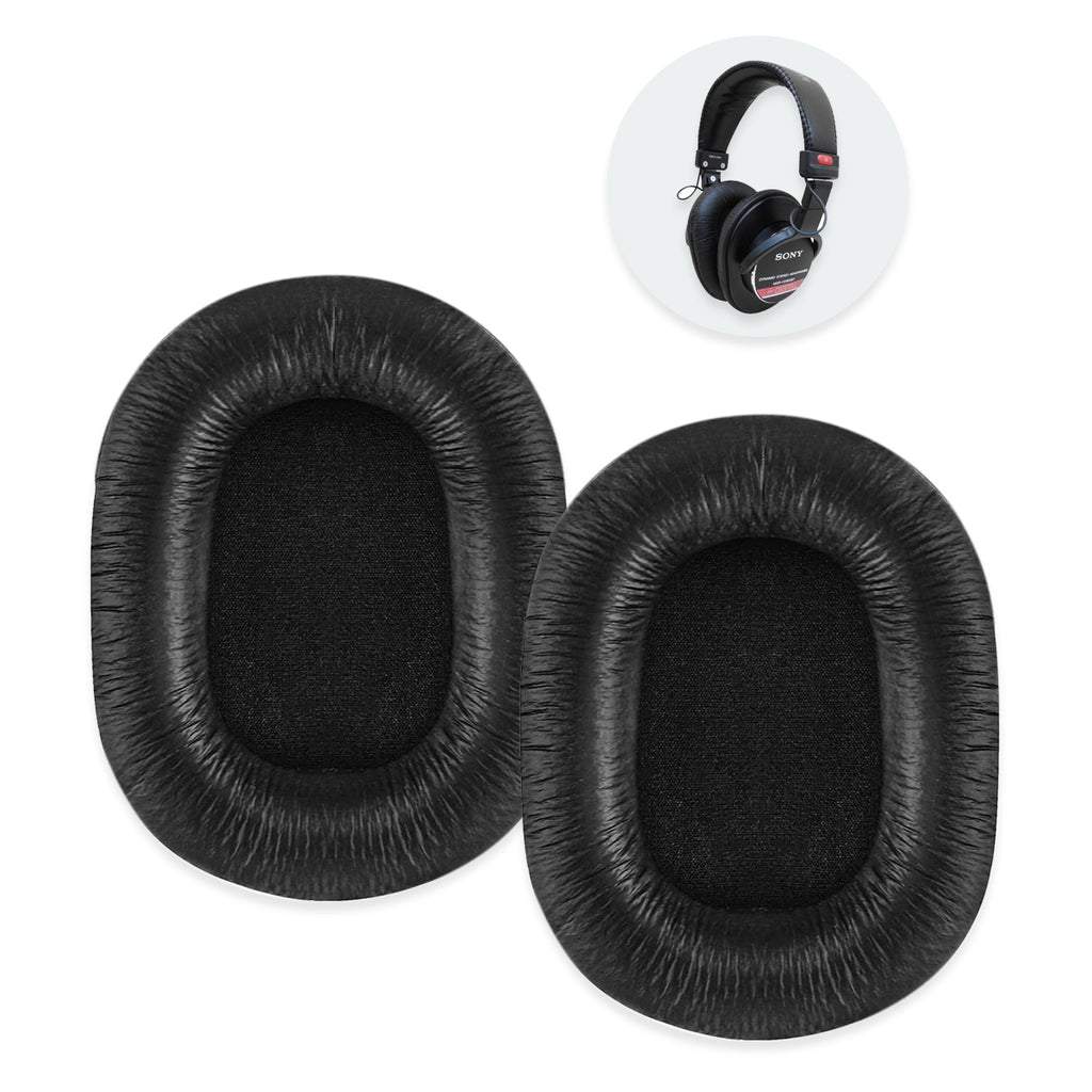 Náhradní ušní polštářky pro Sony MDR-7506, MDR-V6, MDR-CD900ST – Proteinová kůže s paměťovou pěnou (MDR-V7)