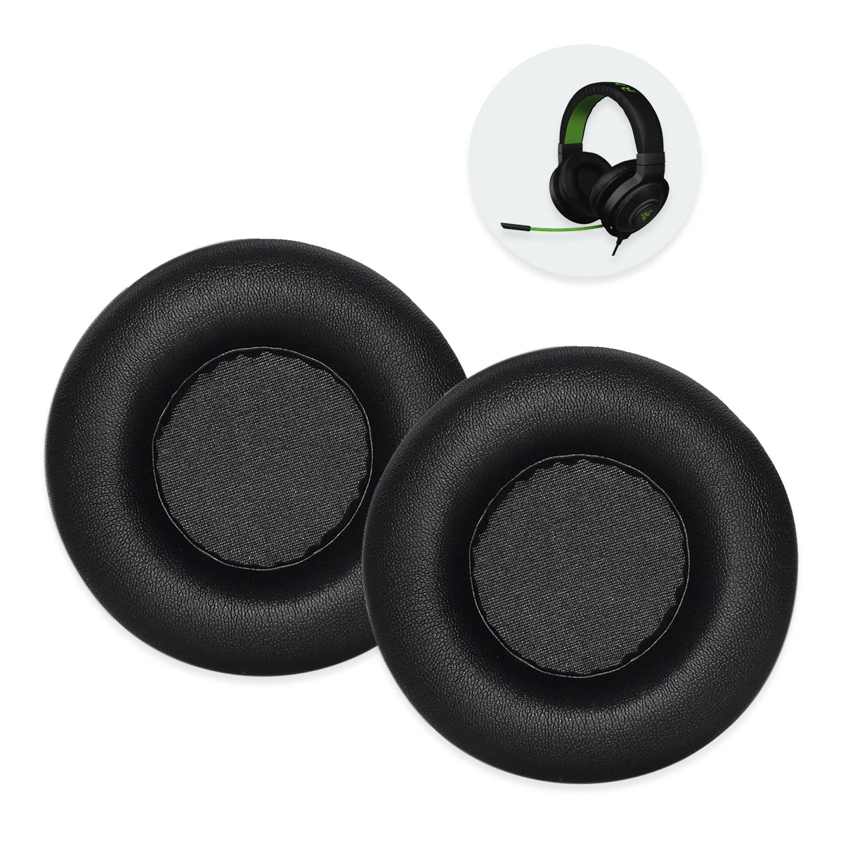 Náhradní ušní polštářky pro Razer Kraken 7.1 V1 – Proteinová kůže s paměťovou pěnou (Kraken 2014, Pro V1, Forged) Hlavní obrázek produktu