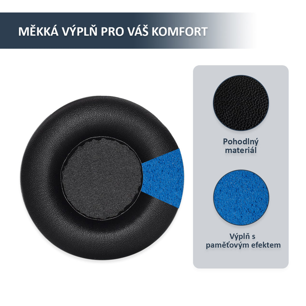 Náhradní ušní polštářky pro Razer Kraken 7.1 V1 – Proteinová kůže s paměťovou pěnou (Kraken 2014, Pro V1, Forged)