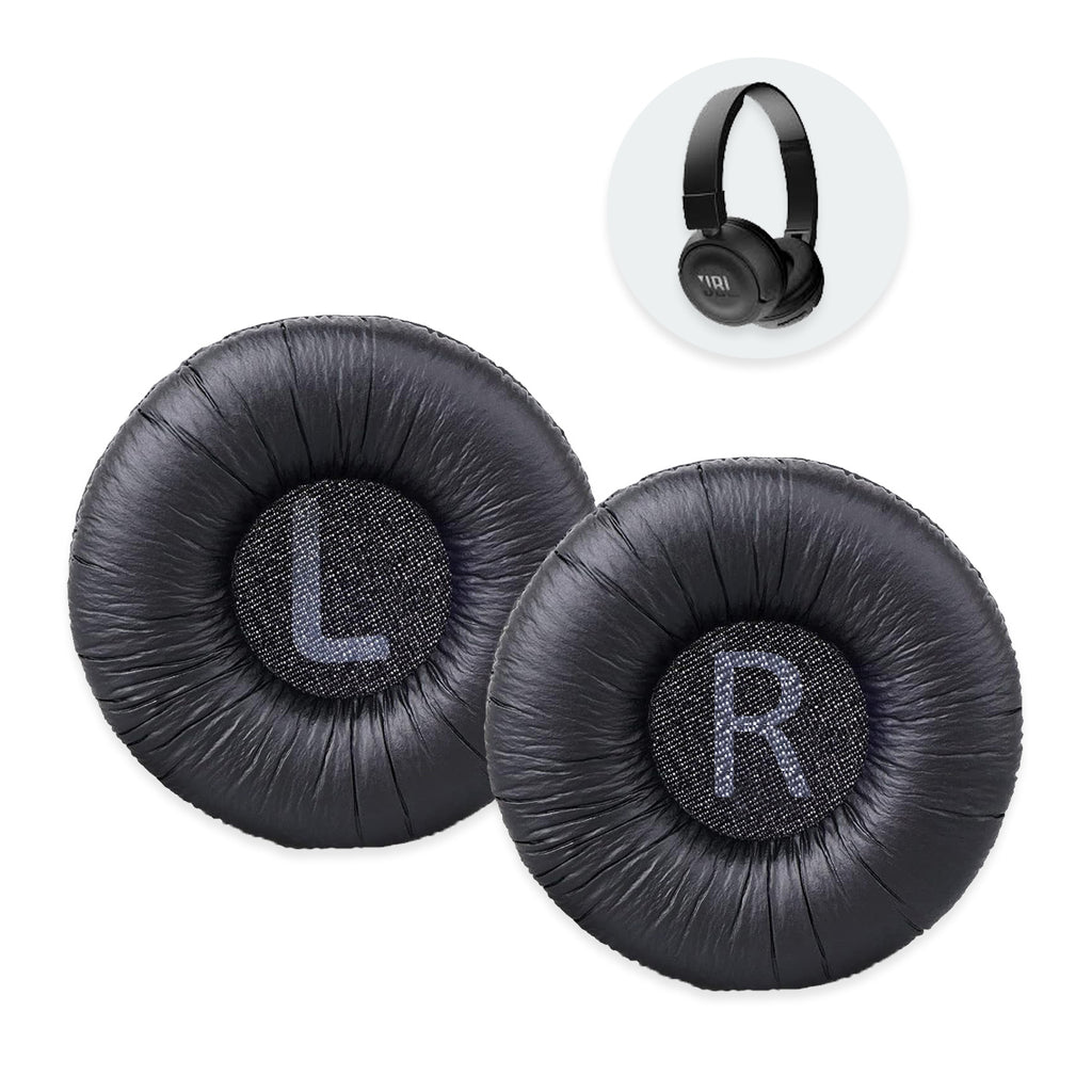 Náhradní ušní polštářky pro JBL T450BT, T500BT, T510BT, T560BT – 70mm Proteinová kůže s paměťovou pěnou (JR300, JR310, T520BT)