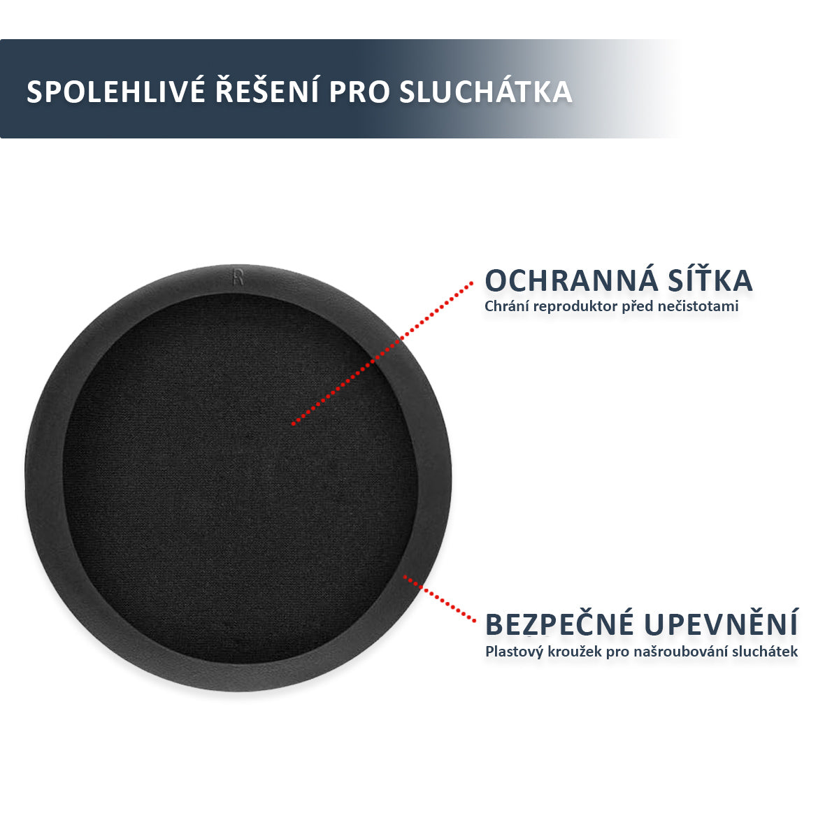 Náhradní ušní polštářky pro AKG K550, K551, K552, K553 – Proteinová kůže s paměťovou pěnou (K240, K271, K272) Doplňkový obrázek produktu