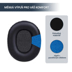 Náhradní ušní polštářky pro Audio-Technica ATH-M50X, M40X, M30X – Proteinová kůže s paměťovou pěnou (M50xBT, M20X, M70X)