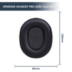 Náhradní ušní polštářky pro Audio-Technica ATH-M50X, M40X, M30X – Proteinová kůže s paměťovou pěnou (M50xBT, M20X, M70X)