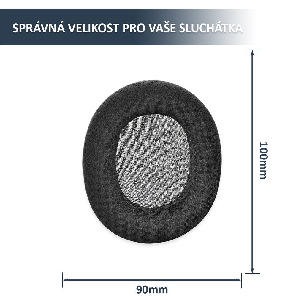 Náhradní ušní polštářky pro SteelSeries Arctis 3, 5, 7, Pro, Prime – Proteinová kůže místo tkaniny (Arctis 1, 9, 7+, 7P)