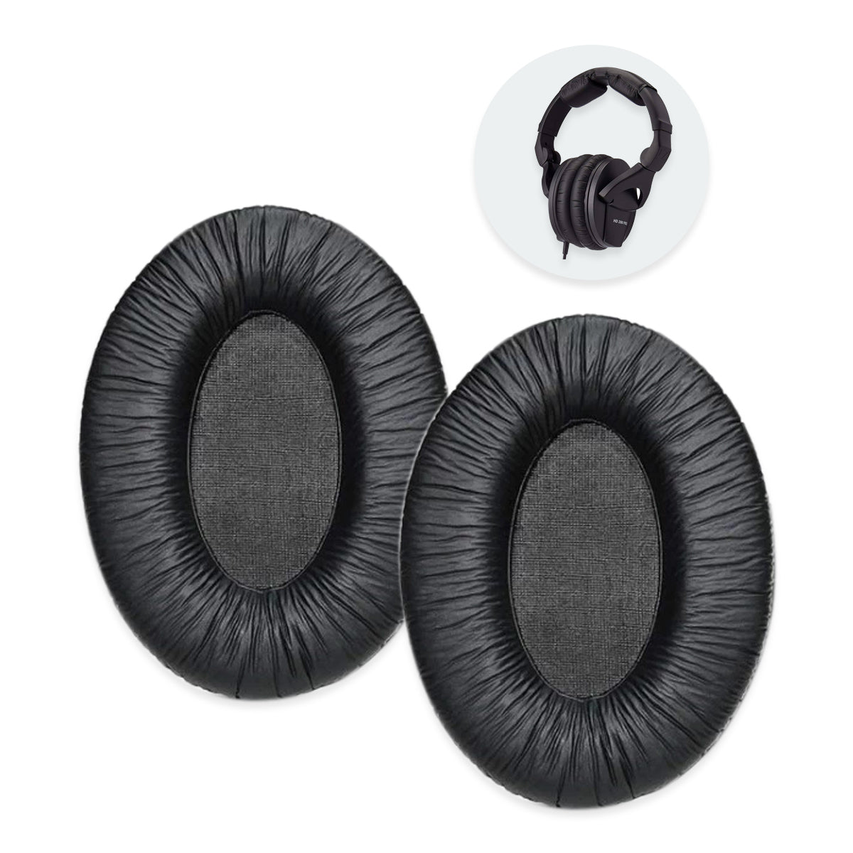 Náhradní ušní polštářky pro Sennheiser HD280 PRO – Proteinová kůže s paměťovou pěnou (HD281, HMD280 PRO)