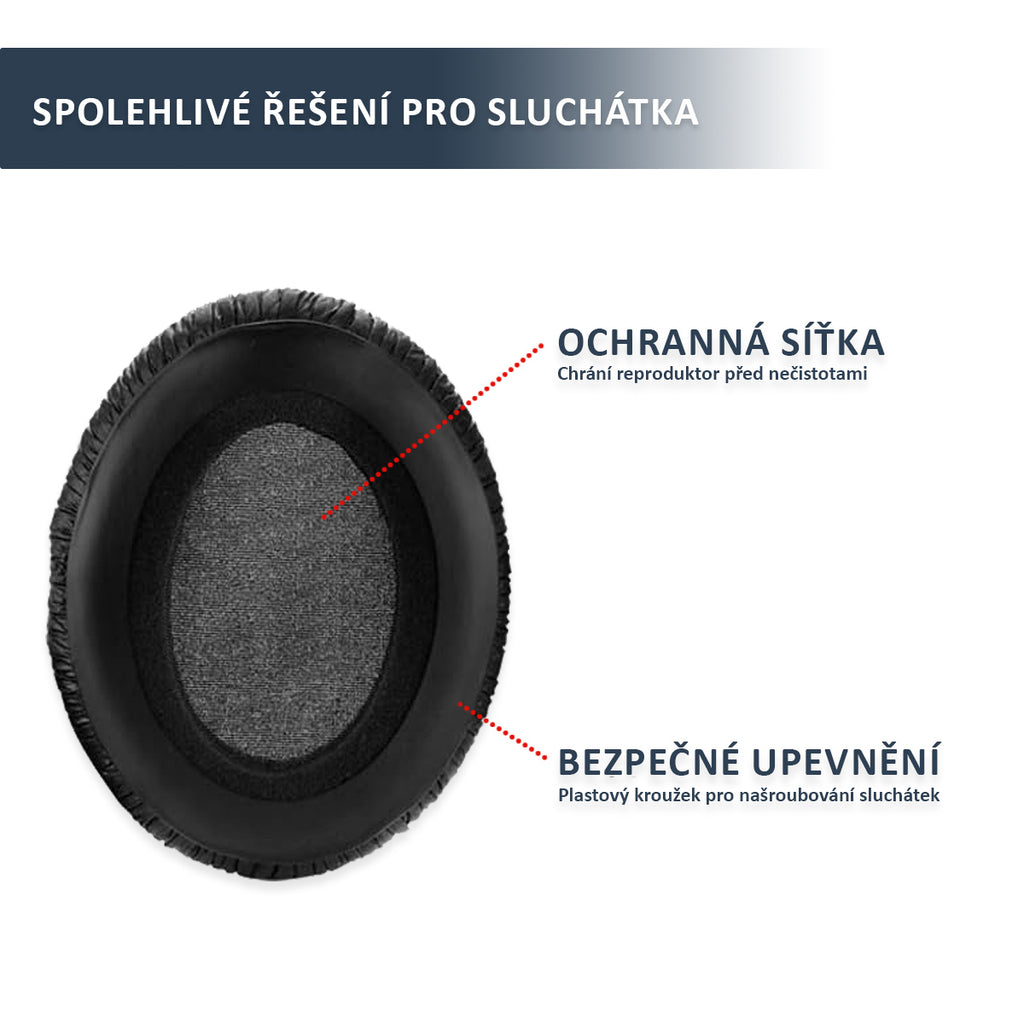 Náhradní ušní polštářky pro Sennheiser HD280 PRO – Proteinová kůže s paměťovou pěnou (HD281, HMD280 PRO)