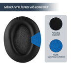 Náhradní ušní polštářky pro Sennheiser HD380 PRO – Proteinová kůže s paměťovou pěnou (PXC450, PC350, Game Zero)
