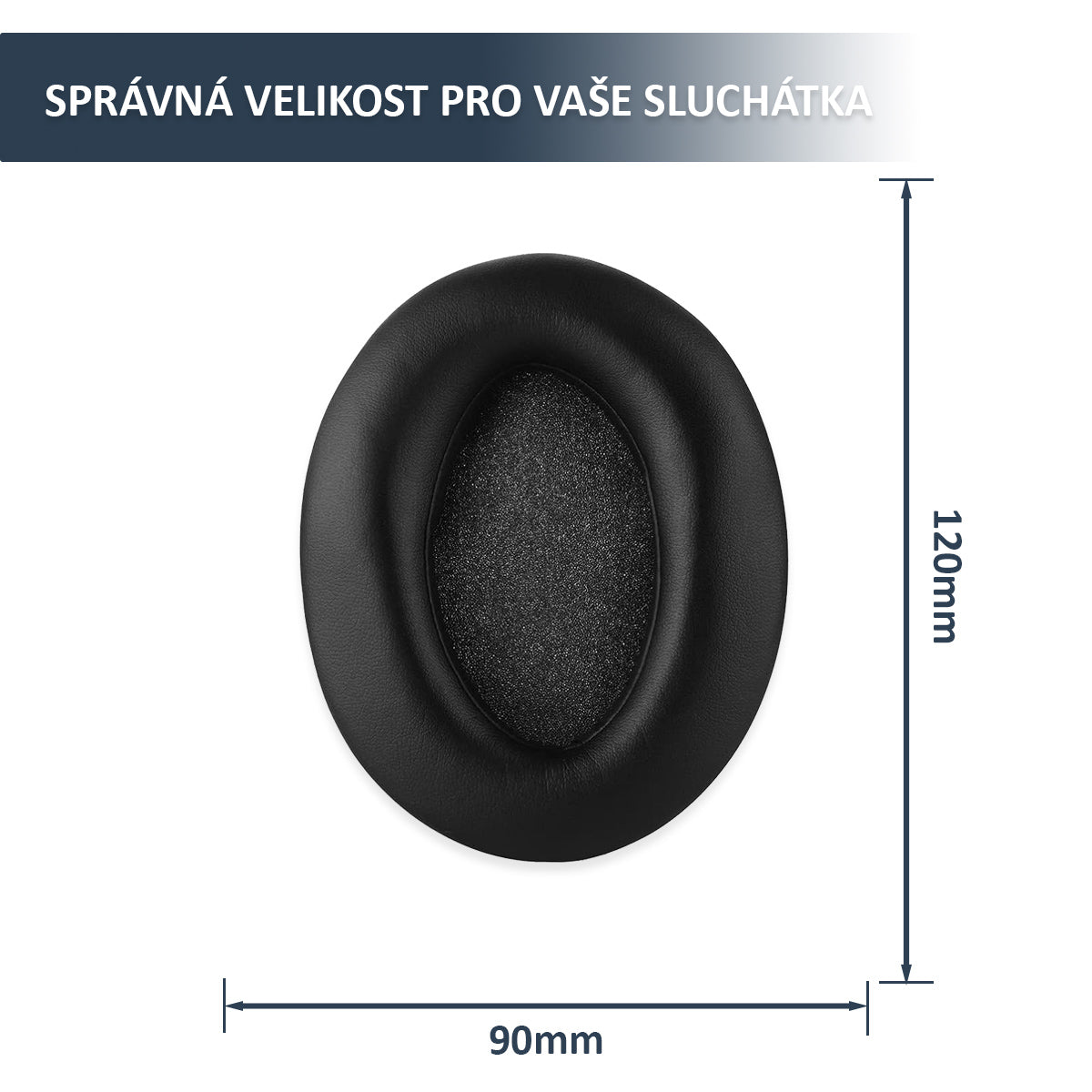 Náhradní ušní polštářky pro Sennheiser HD380 PRO – Proteinová kůže s paměťovou pěnou (PXC450, PC350, Game Zero)