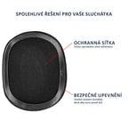 Náhradní ušní polštářky pro Logitech G Pro, G Pro X, G Pro X 2 – Proteinová kůže s paměťovou pěnou (G Pro X Lightspeed)