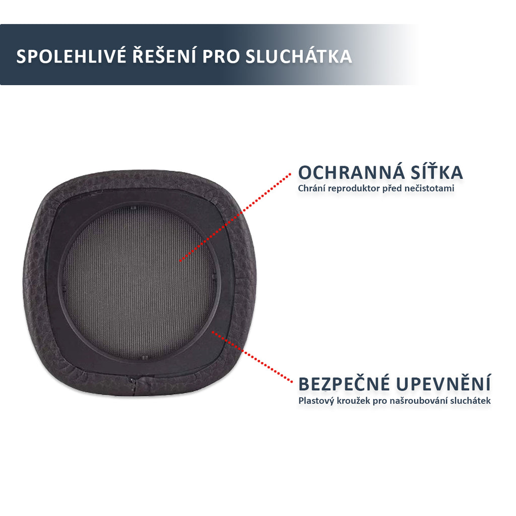 Náhradní ušní polštářky pro Marshall Major III – Proteinová kůže s paměťovou pěnou (Major 3, Mid ANC)