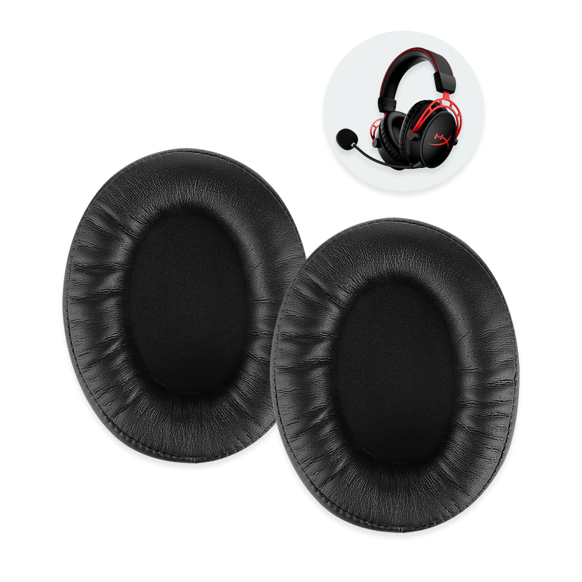 Náhradní ušní polštářky pro HyperX Cloud Alpha – Proteinová kůže s paměťovou pěnou (Alpha S, Alpha Wireless, Alpha Pro) Hlavní obrázek produktu