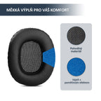Náhradní ušní polštářky pro Marshall Monitor – Proteinová kůže s paměťovou pěnou (Monitor Bluetooth, Steel Edition)