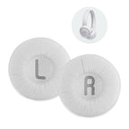 Náhradní náušníky pro JBL T450BT, T500BT, Tune 500BT, Tune 510BT – Bílá – 70mm proteinová kůže s paměťovou pěnou (JR300)