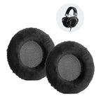 Náhradní náušníky pro Beyerdynamic DT770, DT880, DT990 – Černá – Proteinová kůže s paměťovou pěnou (DT770 Pro, DT990 Pro, MMX 300)