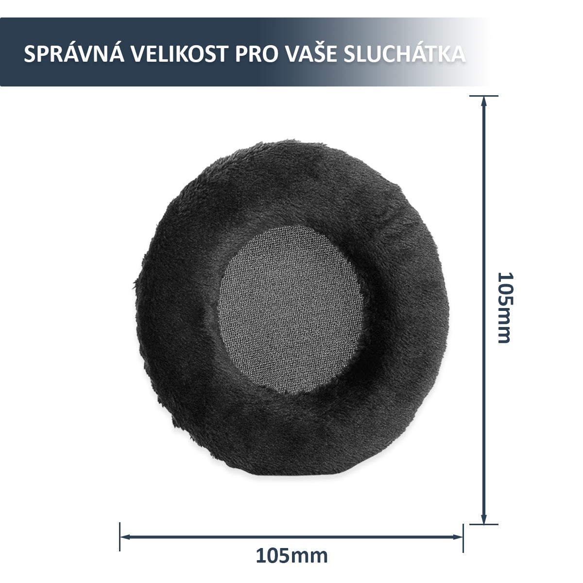 Náhradní náušníky pro Beyerdynamic DT770, DT880, DT990 – Černá – Proteinová kůže s paměťovou pěnou (DT770 Pro, DT990 Pro, MMX 300)