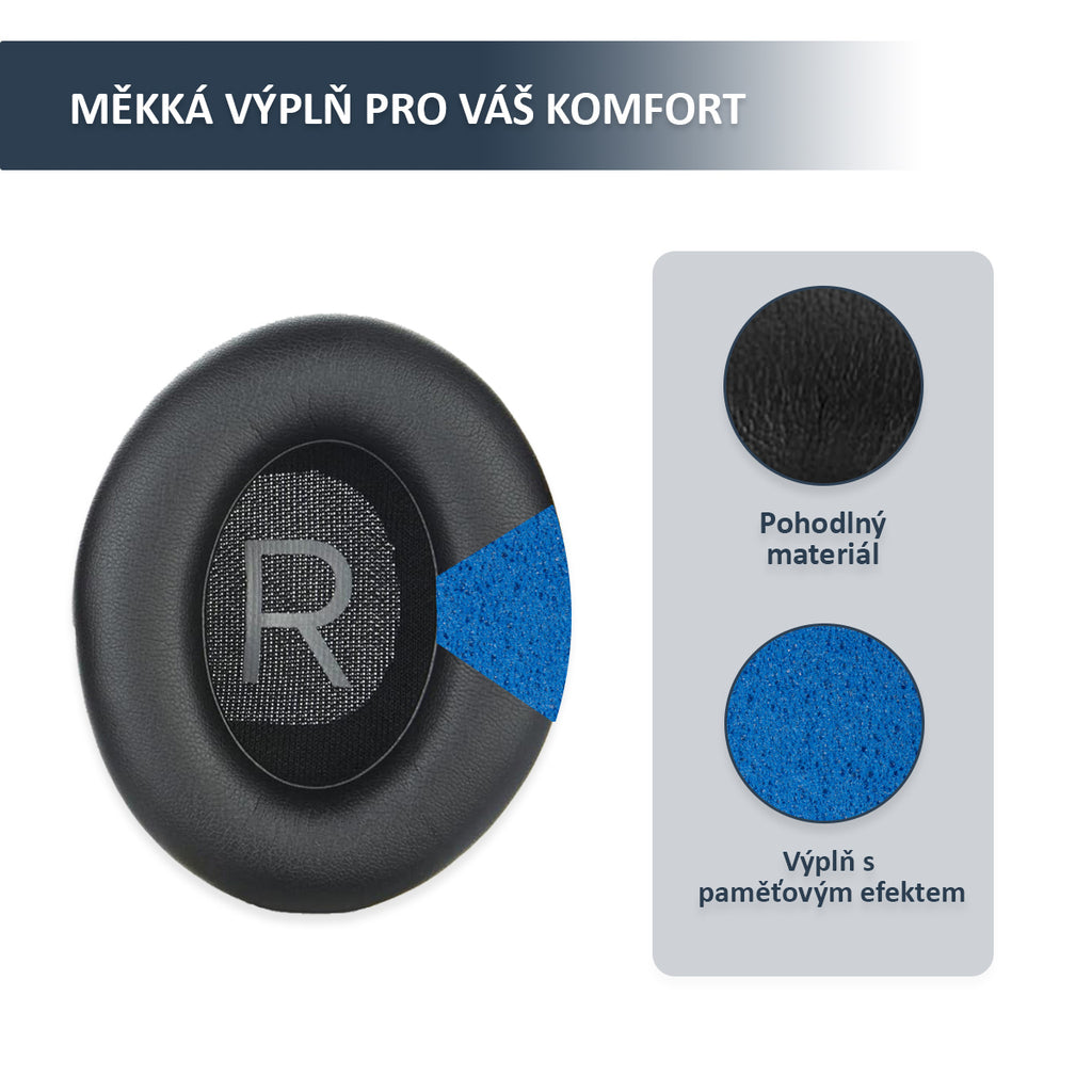 Náhradní náušníky pro Bose Noise Cancelling 700 (NC700) – Proteinová kůže s paměťovou pěnou (Headphones 700 UC)