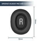 Náhradní náušníky pro JBL Tune 750BTNC, Tune 760NC, Tune 770NC – Proteinová kůže s paměťovou pěnou (700BT, 710BT, 720BT)