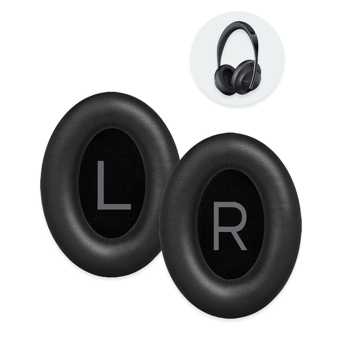 Náhradní náušníky pro Bose QuietComfort 45 (QC45) – Proteinová kůže s paměťovou pěnou (QuietComfort SE)