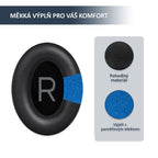 Náhradní náušníky pro Bose QuietComfort 45 (QC45) – Proteinová kůže s paměťovou pěnou (QuietComfort SE)