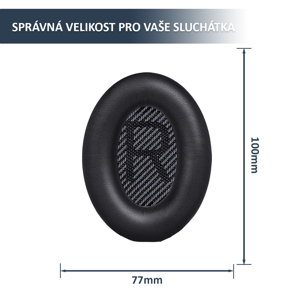 Náhradní náušníky pro Bose QC35 II – Proteinová kůže s paměťovou pěnou (QuietComfort 35, QC35)