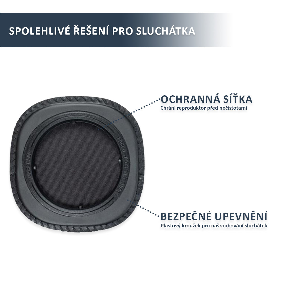 Náhradní náušníky pro Marshall Mid, Mid Bluetooth a Mid ANC – Proteinová kůže s paměťovou pěnou Doplňkový obrázek produktu