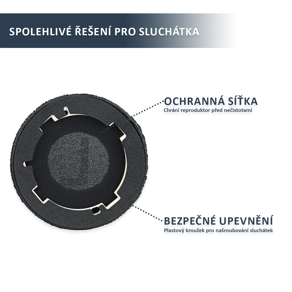 Náhradní náušníky pro JBL Tune 600BTNC, T660NC, T670NC – Proteinová kůže s paměťovou pěnou (T600BTNC)
