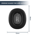 Náhradní náušníky pro JBL E55BT, E55BT Quincy Edition – Proteinová kůže s paměťovou pěnou, silnější než originál