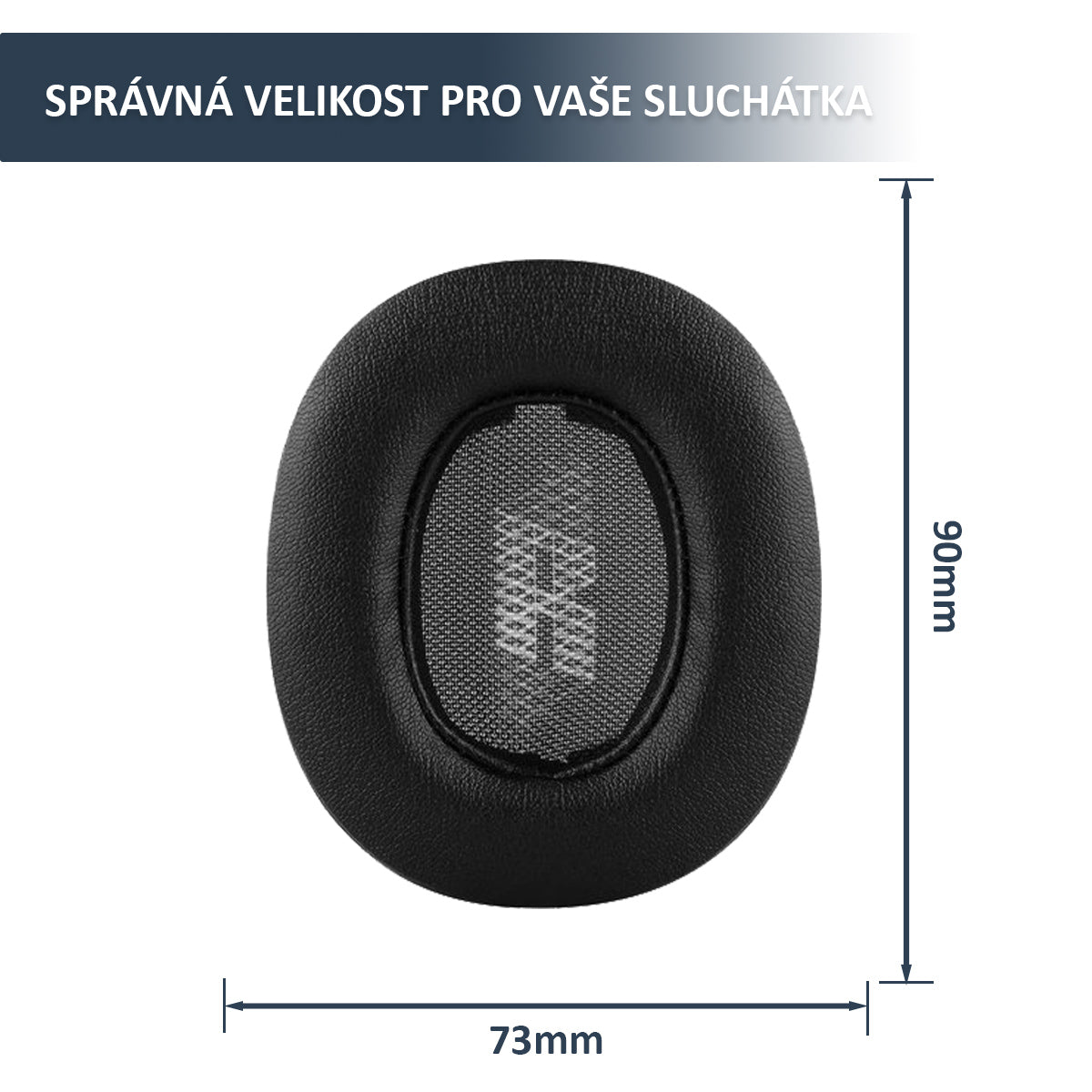Náhradní náušníky pro JBL E55BT, E55BT Quincy Edition – Proteinová kůže s paměťovou pěnou, silnější než originál
