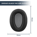Náhradní náušníky pro Sony WH-CH700N, WH-CH710N, MDR-ZX770BN – Proteinová kůže s paměťovou pěnou (MDR-ZX780DC, MDR-10R)