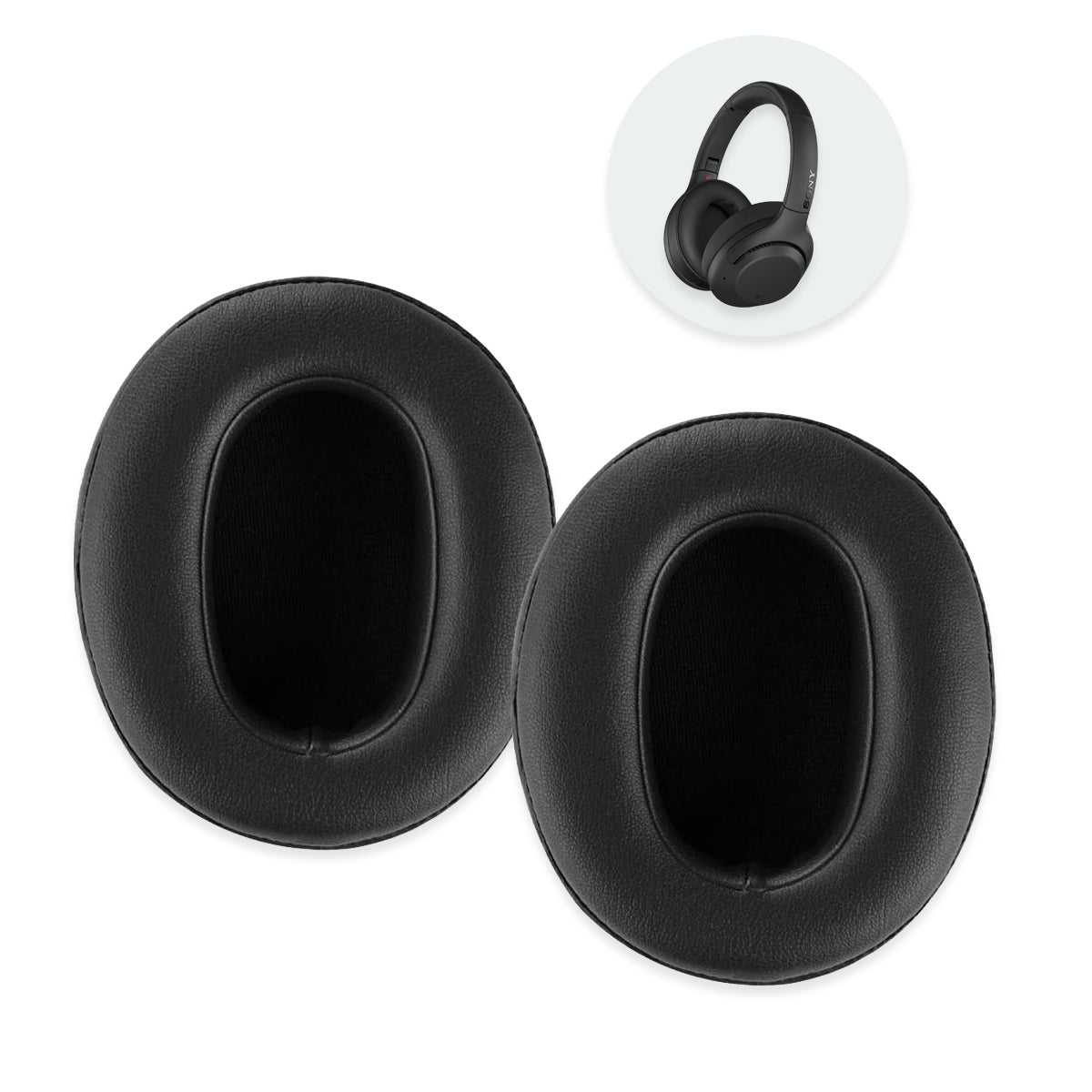 Náhradní náušníky pro Sony WH-XB900N Extra Bass – Proteinová kůže s paměťovou pěnou (WH-CH710N, WH-CH720N, MDR-RF895RK) Hlavní obrázek produktu