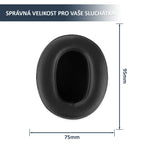 Náhradní náušníky pro Sony WH-XB900N Extra Bass – Proteinová kůže s paměťovou pěnou (WH-CH710N, WH-CH720N, MDR-RF895RK)