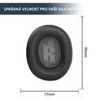 Náhradní náušníky pro JBL Live 650BTNC, E65BTNC, Live 660NC – Proteinová kůže s paměťovou pěnou (Live 750NC, 770NC, Duet NC)