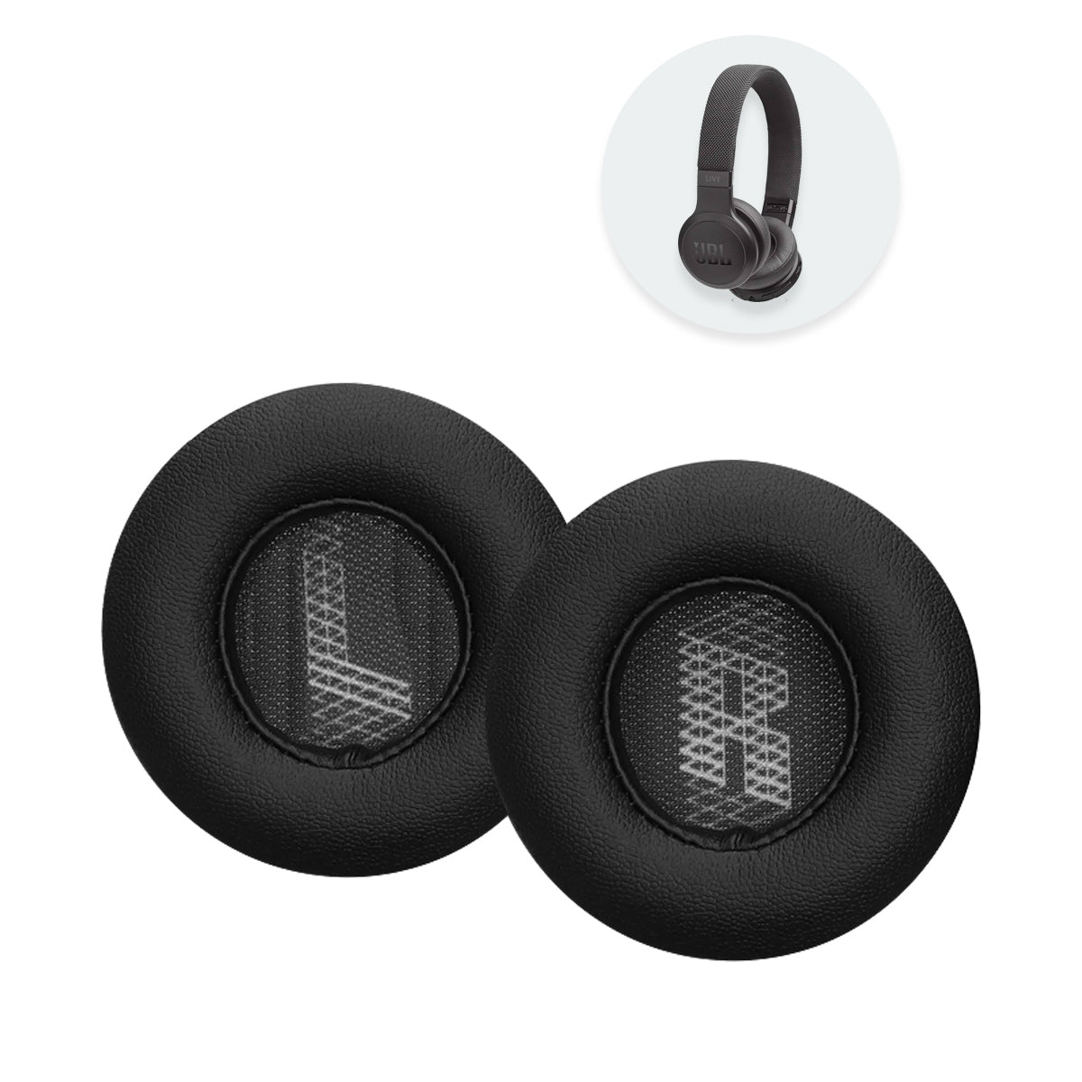 Náhradní náušníky pro JBL Live 400BT, Live 460NC – Proteinová kůže s paměťovou pěnou Hlavní obrázek produktu